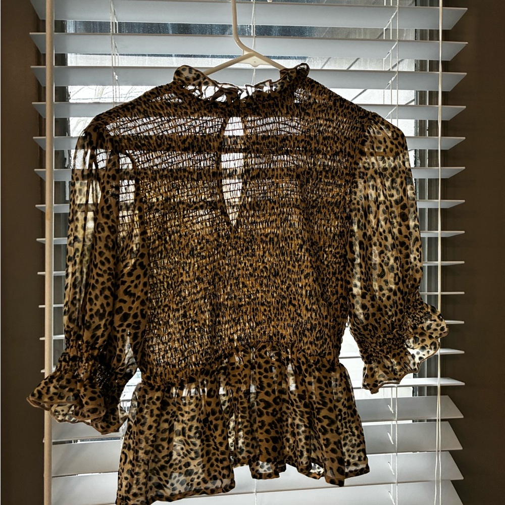 Leopard Print Women's Top